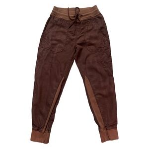 ANTHROPOLOGIE THE NOMAD S BROWN JOGGER PANT Very Roomy Relaxed Fit Boho